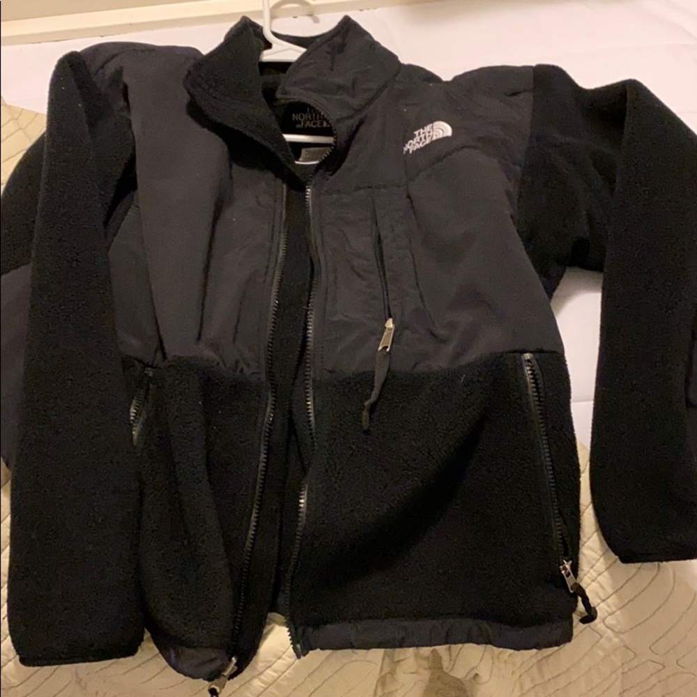 North face fleece shell coat